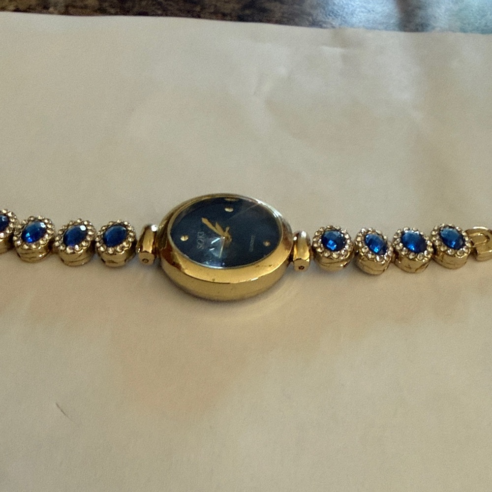 #22 Soki Blue and Gold Women's Watch - Picture 6 of 6